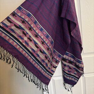 Handwoven Purple Scarf